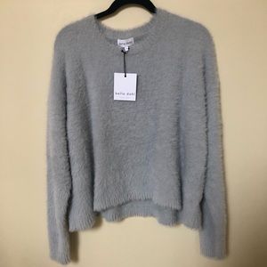 NWT Bella Dahl gray slouchy sweater size large retail $119